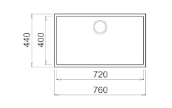 0Teka SQUARE 72.40 TG Stone Grey - 3
