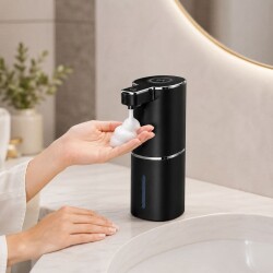 403837 Sensörlü Tezgahüstü Köpük Sabun Dispenseri Siyah - 5
