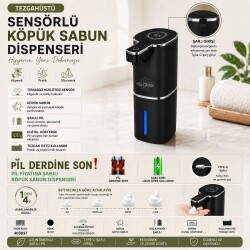 403837 Sensörlü Tezgahüstü Köpük Sabun Dispenseri Siyah - 7