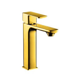 Adell Bloc Matte Gold Bathroom Faucet - 1