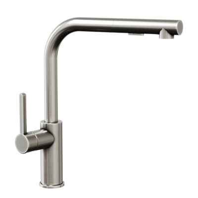 Adell Eterno L Tipi Spiralli Paslanmaz Inox Eviye Bataryası - 1