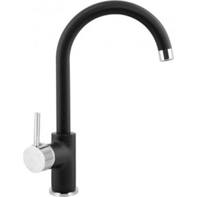 Adell Sink Mixer Rondo V2 Side Lever Granite Black - 1