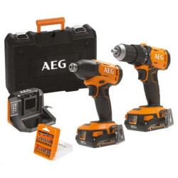 Aeg Combo Set JP1812-202C 18V Nut Driver Screwdriver - Aeg