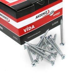 Akdeniz Sunta Vidası 5.0X60 Çinko 200 adet - 2