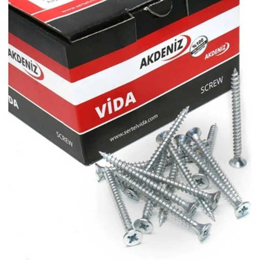 Akdeniz Sunta Vidası 6.0X120 Çinko 100 adet