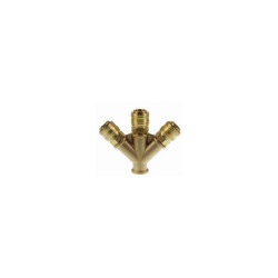 Akdeniz Triple Door Stop Set Brass 3.8 - Akdeniz
