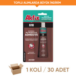 Akfix 610 Montaj Kiti Şeffaf 310 Ml (1 Koli - 30 Adet) - Akfix