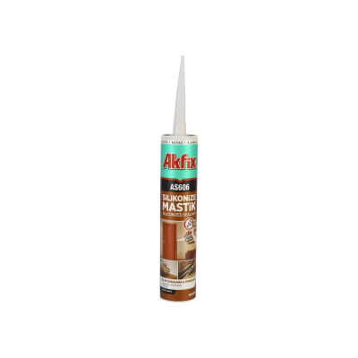 Akfix AS606 Silikonize Akrilik Mastik 500GR Bej - 1
