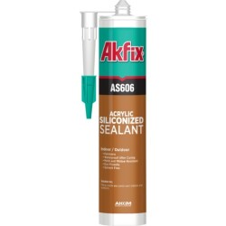 Akfix AS606 Silikonize Akrilik Mastik 500GR Altın Meşe - Akfix