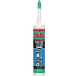 Akfix 100E Sızdırmaz Silikon - 280ml Siyah - Akfix