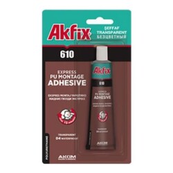 Akfix 610 Şeffaf Ekspres Montaj Yapıştırıcı 50ML Tüp - Akfix