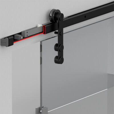 Albatur 8820 Barndoor Door Sliding Mechanism Black Set - 1