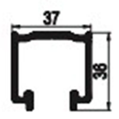 Albatur Aluminium Rail Masterfold 60 2Mt Matte Anodized - 1