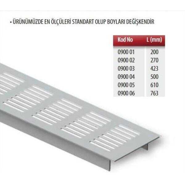 Albatur 0900 Alüminyum Menfez Koza 70x610mm