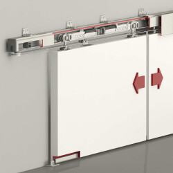 Albatur Door Sliding Mechanism 120Kg Adjustable Bidirectional Sliding System - 3