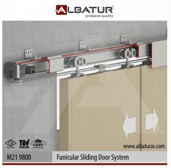 Albatur Door Sliding Mechanism 120Kg Adjustable Double - 6