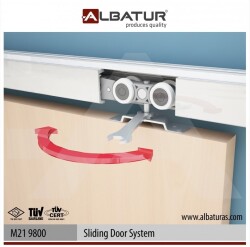 Albatur Door Sliding Mechanism 120Kg Adjustable Double - 8