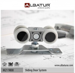 Albatur Door Sliding Mechanism 120Kg Adjustable Double - Albatur