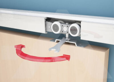 Albatur Door Sliding Mechanism One Way 120 Kg With Decelerator - 2