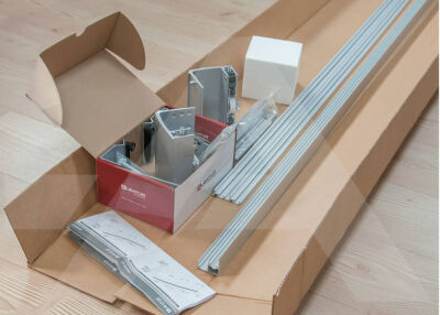 Albatur Wardrobe Sliding Mechanism 100 Kg 2 Cover Set - 1