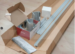 Albatur Wardrobe Sliding Mechanism 100 Kg 2 Cover Set - 1