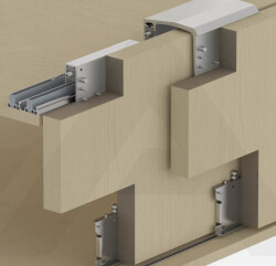 Albatur 8320 Gardırop Sürgü Mekanizması 100KG 3 Kapak - 1