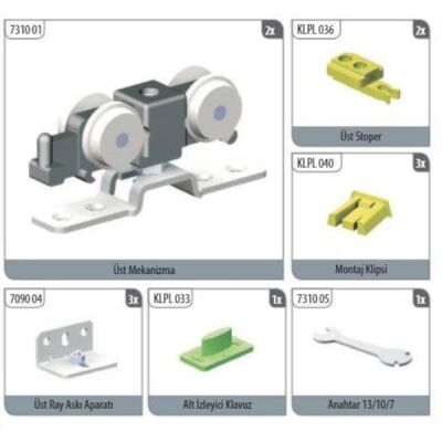 Albatur 7310 Sürgü Kapı Mekanizması 51kg - 1
