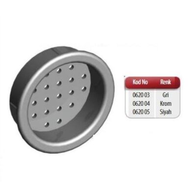 Albatur Plastic Grille Ventilation Ø34Mm Black - 1