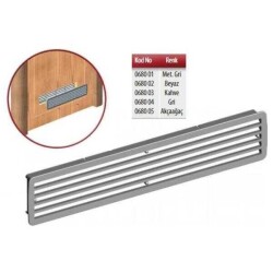 Albatur Plastik Menfez 76X430Mm Gri ( 1 Takım ) - Albatur