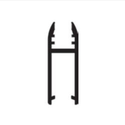 Albatur Profile Rail Glass Holder Anodised Frame 2 Mt - 1