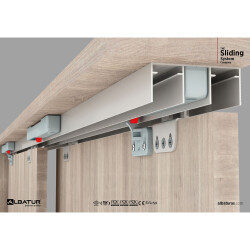 Albatur 7030 Sürgü Mekanizması Kapak Pano 75KG Siyah - 4