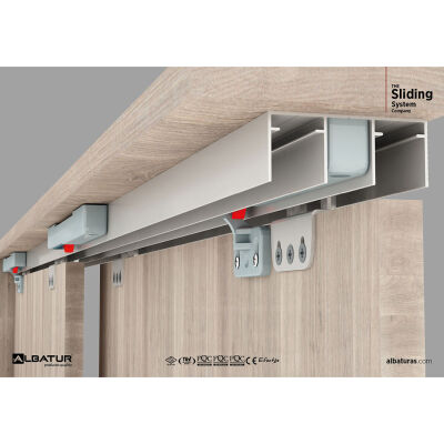 Albatur 7030 Sürgü Mekanizması Kapak Pano 75KG Siyah - 4