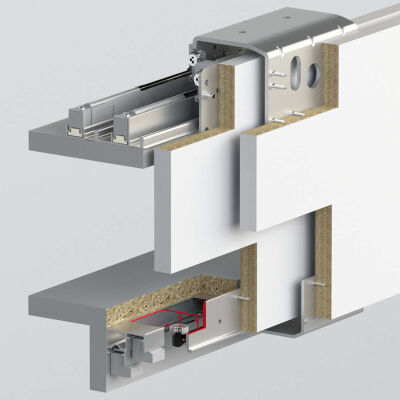 Albatur Wardrobe Sliding Mechanism 100 Kg 18.28Mm (Outer Cover) - 1