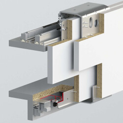 Albatur Wardrobe Sliding Mechanism 100 Kg 18.28Mm (Outer Cover) - Albatur