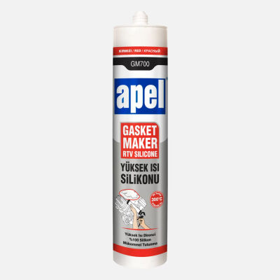 Apel GM700 Red High Temperature RTV Silicone - 2