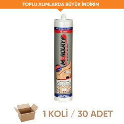 Apel Mercury Akrilik Beyaz Mastik 500 gr (1 Koli - 30 Adet) - Mitre Apel