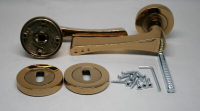 Arpat Door Handle, Paris Model, Room, Round Rosette, Albrifin - 1