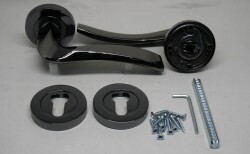 Arpat Door Handle Trend Model, Round Rosette, Smoked - Arpat