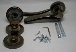 Arpat Door Handle Trend Model, WC, Round Rosette, Brown - 1