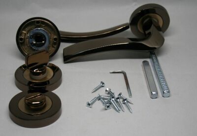 Arpat Door Handle Trend Model, WC, Round Rosette, Brown - 1