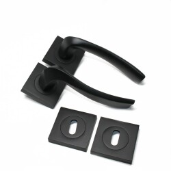 Arpat Door Handle Trend Room Square Rosette, Black - Arpat