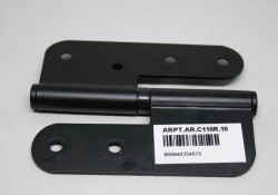 Arpat Menteşe Pomel 10cm Çelik İnce Göbek Sağ - Siyah - Arpat