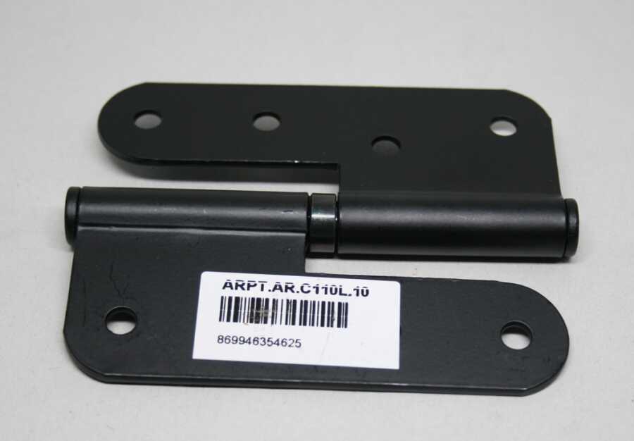 Arpat Menteşe Pomel 10cm Çelik İnce Göbek Sol - Siyah