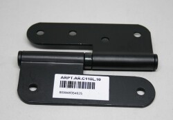 Arpat Menteşe Pomel 10cm Çelik İnce Göbek Sol - Siyah - Arpat