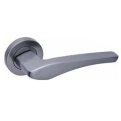 Arpat Moda Door Handle Room Round Rose Aluminum Fume Effect - 1