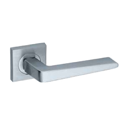 Arpat Porto Door Handle Aluminum Room Square Rose Chrome Effect - 1