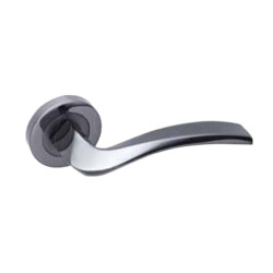 Arpat Trend Door Handle Room Round Rose Aluminum Fume - 1