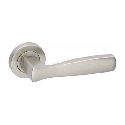 Arpat Zenn Door Handle WC Aluminum Round Rose Satin - 1