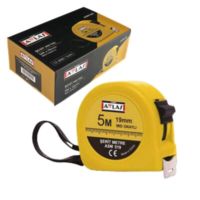 Attlas ASM 519 Şerit Metre 5Mt 19mm - 1