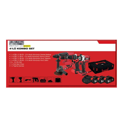 Attlas ATB 21 Kombo 4 Lü Set Kömürsüz A0104171 - 2